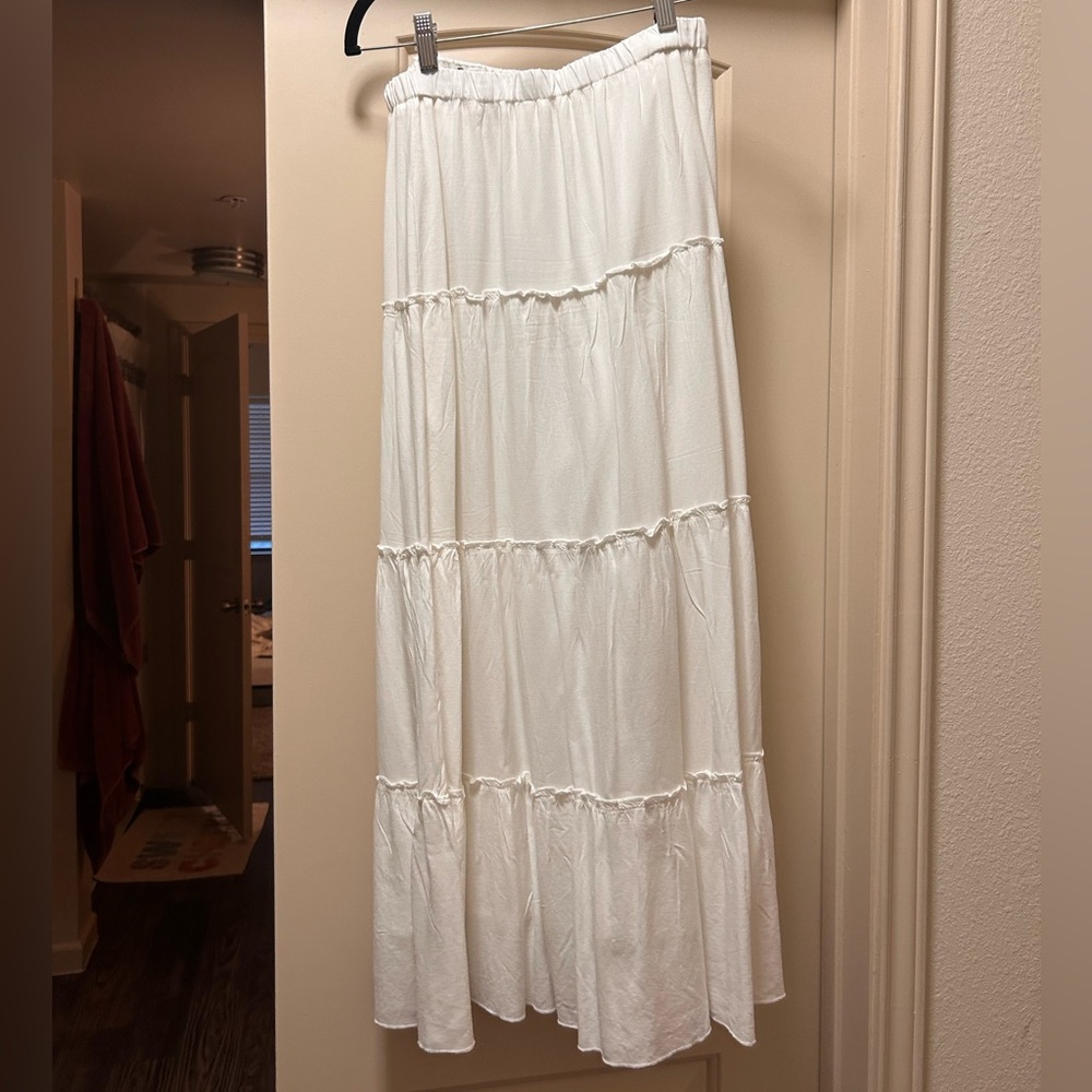 Brandy Melville White Maxi Skirt